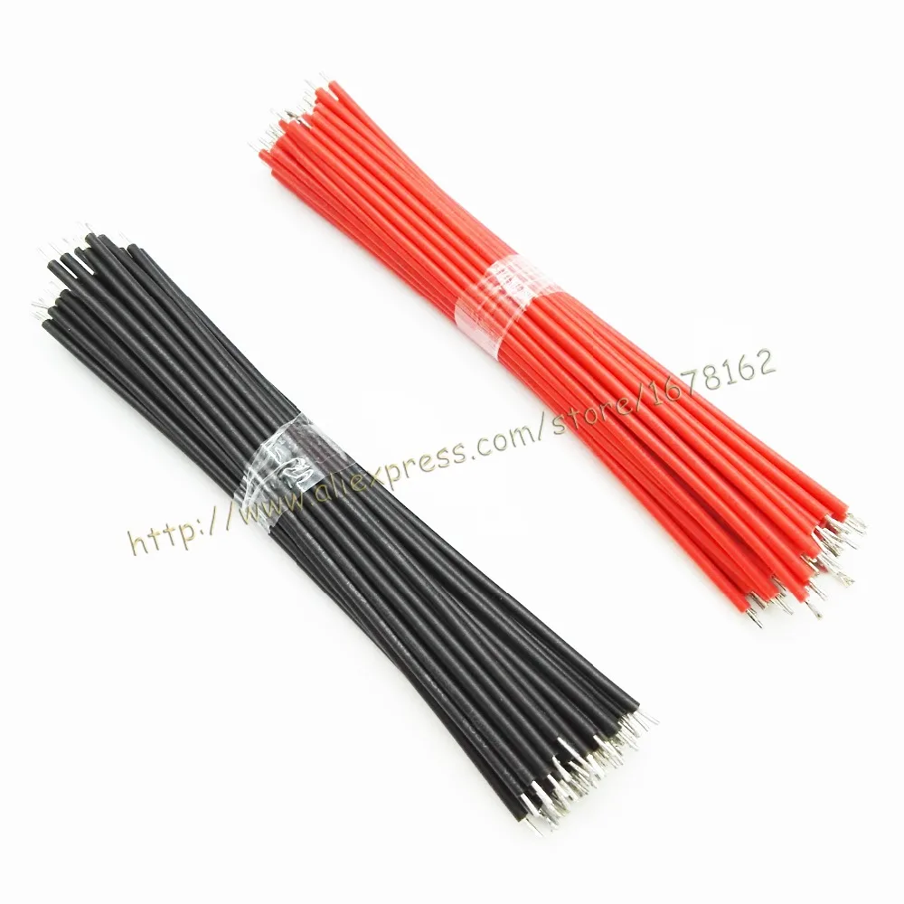 100pcs/lot 22AWG Breadboard Jumper Cable tinned wires black and Red 22 AWG Silicone wire Line Thickness OD 1.6mm
100pcs/lot 22AWG Breadboard Jumper Cable tinned wires black and Red 22 AWG Silicone wire Line Thickness OD 1.6mm