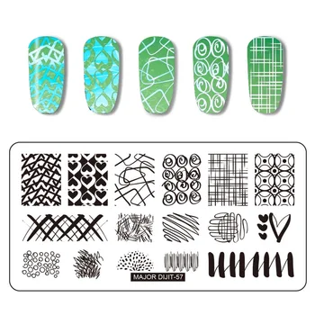 WAKEFULNESS Geometry Nail Stamping Plates Rectangle Stainless Steel Lines Arrow Nail Art Image Template Manicure Stamp Tools
WAKEFULNESS Geometry Nail Stamping Plates Rectangle Stainless Steel Lines Arrow Nail Art Image Template Manicure Stamp Tools