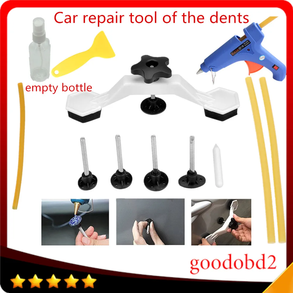 Car PDR Dent Repair Hand Tools Set Plastic Bridge Pulling Dent Remover For Car Paintless Dent Tool with Glue Gun+3x glue stick
Car PDR Dent Repair Hand Tools Set Plastic Bridge Pulling Dent Remover For Car Paintless Dent Tool with Glue Gun+3x glue stick