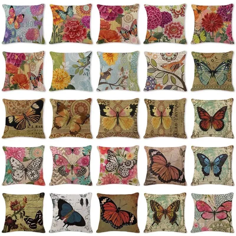 High Quality Cushion Cover European Blue Butterfly Flowers Pillowcases Chair Car Seat Large Cotton Linen Home Decor Sofa Pillow
High Quality Cushion Cover European Blue Butterfly Flowers Pillowcases Chair Car Seat Large Cotton Linen Home Decor Sofa Pillow