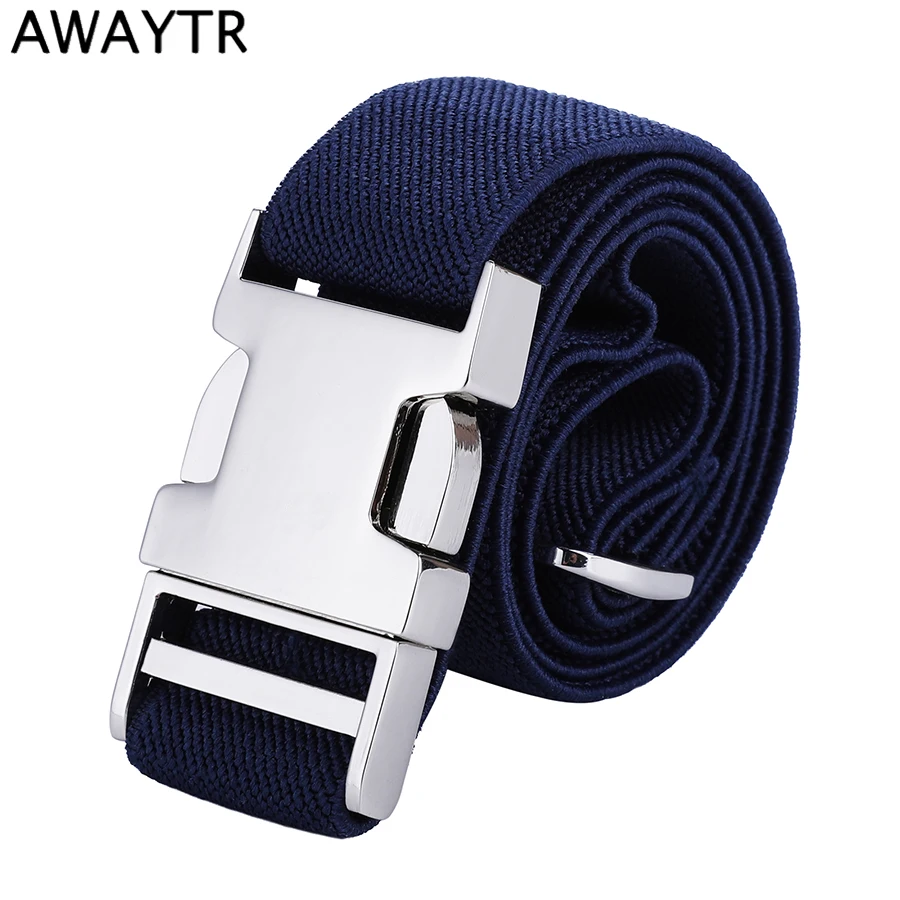 AWAYTR New High Quality Canvas Belt For Kids Alloy Automatic Buckle Belt for Men Adjustable Elastic Children's Belts 66*2.5cm
AWAYTR New High Quality Canvas Belt For Kids Alloy Automatic Buckle Belt for Men Adjustable Elastic Children's Belts 66*2.5cm