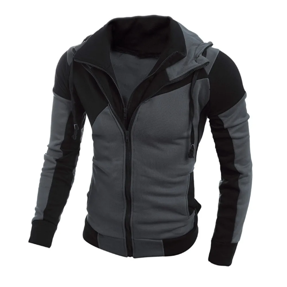 Autumn Winter Men Jacket Coat Retro Long Sleeve Hoodies Outdoor Patchwork Hooded Sweatshirt Male Slim Zipper Coat Outwear
Autumn Winter Men Jacket Coat Retro Long Sleeve Hoodies Outdoor Patchwork Hooded Sweatshirt Male Slim Zipper Coat Outwear