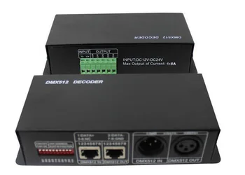 4CH DC12-24V RGBW DMX 512 Decoder led controller, RGB LED DMX512 decoder 4 Channel * 8A, 384W/ 768W for LED light Free shipping
4CH DC12-24V RGBW DMX 512 Decoder led controller, RGB LED DMX512 decoder 4 Channel * 8A, 384W/ 768W for LED light Free shipping