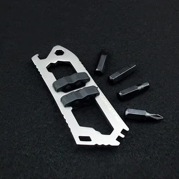 9 in 1 EDC Tool Multifunctional 1/4" Hex Bit Bike Tool 8-10mm Driver Box Wrench Spoke Wrench Bottle Opener Outdoor Survival Kit
9 in 1 EDC Tool Multifunctional 1/4" Hex Bit Bike Tool 8-10mm Driver Box Wrench Spoke Wrench Bottle Opener Outdoor Survival Kit