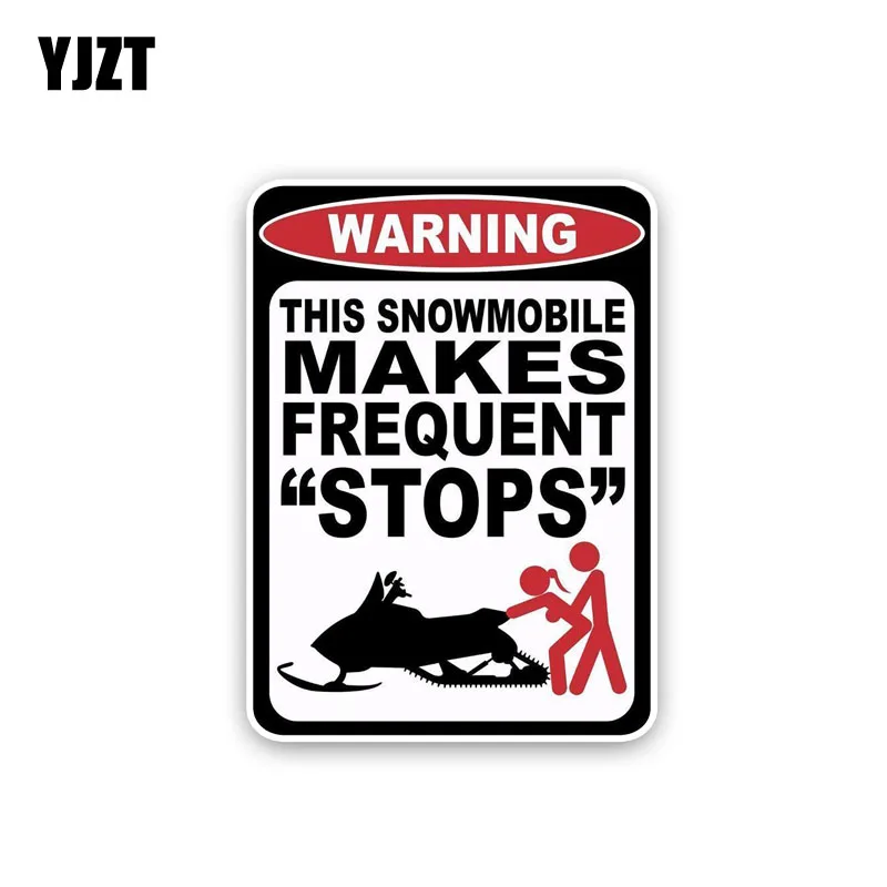 YJZT 11CM*15.2CM Funny This Snowmobile Makes Frequent Stops PVC Decal Car Sticker 12-0196
YJZT 11CM*15.2CM Funny This Snowmobile Makes Frequent Stops PVC Decal Car Sticker 12-0196