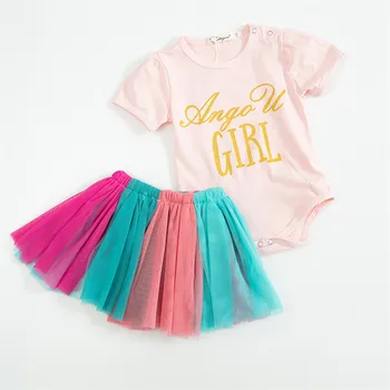 Colorful mesh tutu skirt +baby girls short sleeve jumpsuit for newborn kids overalls children 2pc set clothing toddler outfits
Colorful mesh tutu skirt +baby girls short sleeve jumpsuit for newborn kids overalls children 2pc set clothing toddler outfits