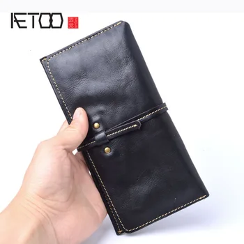 AETOO Women's handmade wallet real cowhide leather wallet female long section thin section leather soft wallet
AETOO Women's handmade wallet real cowhide leather wallet female long section thin section leather soft wallet