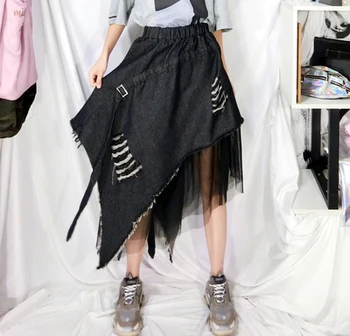 2019 Summer Loose Brand Original Design Camouflage Denim Stitching Mesh Skirt Vintage Irregular Skirts N827
2019 Summer Loose Brand Original Design Camouflage Denim Stitching Mesh Skirt Vintage Irregular Skirts N827