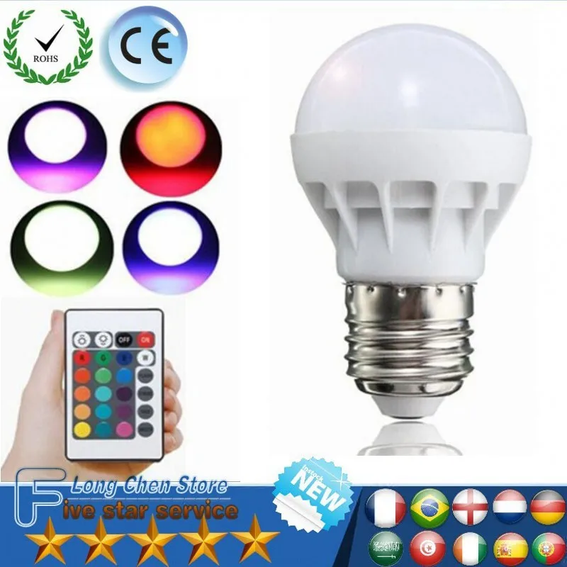 RGB LED Light E27 B22 6W/9W 16 Colors Changing Magic Lamp Spotlight Bulb with IR Remote Control Holiday Lighting Decor LED Bulbs
RGB LED Light E27 B22 6W/9W 16 Colors Changing Magic Lamp Spotlight Bulb with IR Remote Control Holiday Lighting Decor LED Bulbs