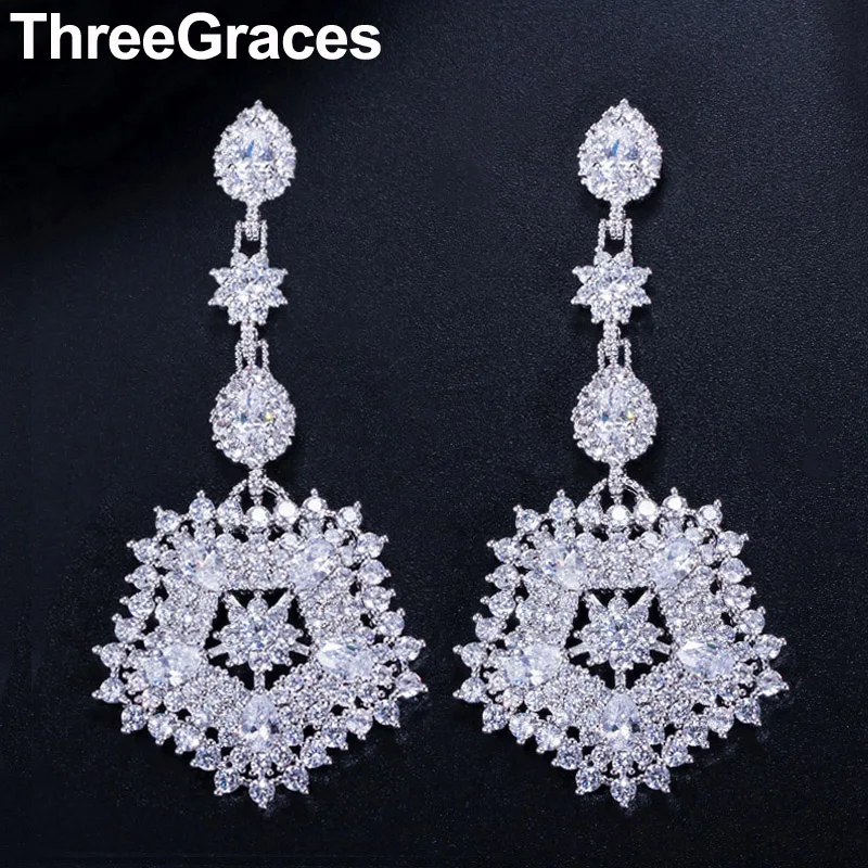 ThreeGraces Fashion Cubic Zirconia 925 Sterling Silver Big Star Wedding Party Long Drop Dangle Earring Jewelry for Brides ER267
ThreeGraces Fashion Cubic Zirconia 925 Sterling Silver Big Star Wedding Party Long Drop Dangle Earring Jewelry for Brides ER267