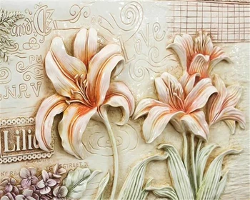 beibehang Fashion HD custom three-dimensional relief mural lilies open wallpaper sofa TV background wall wallpaper for walls 3 d
beibehang Fashion HD custom three-dimensional relief mural lilies open wallpaper sofa TV background wall wallpaper for walls 3 d