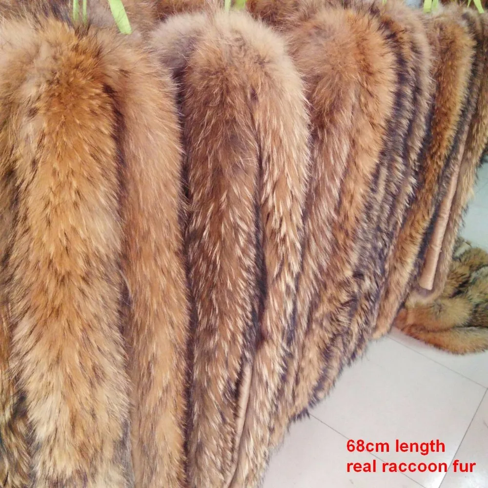 DIY 68cm Real Fur Collar 100% Genuine Raccoon Fur Scarf Fur Trim of Down Coat Fur Strip/Hooded Strips Brim for Hood R19
DIY 68cm Real Fur Collar 100% Genuine Raccoon Fur Scarf Fur Trim of Down Coat Fur Strip/Hooded Strips Brim for Hood R19