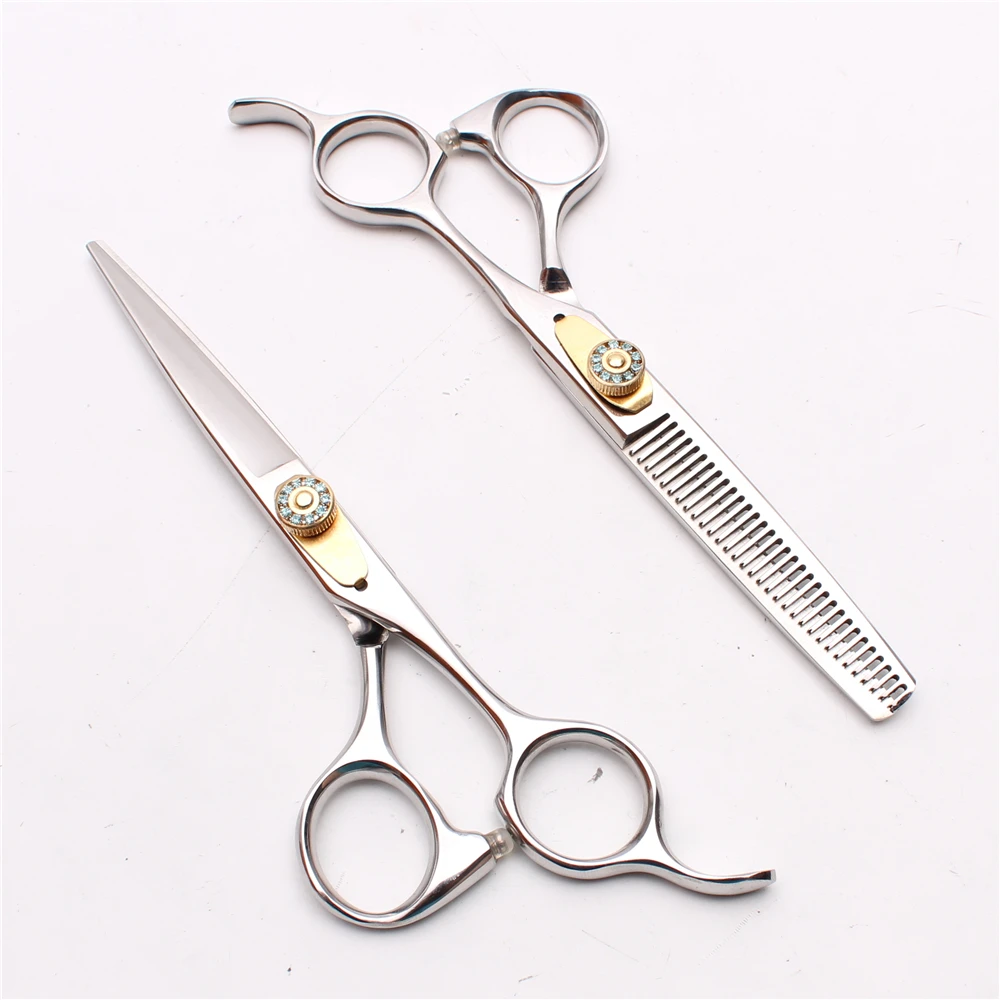 6" 17.5cm 440C Customized Logo Barber Scissors Cutting Shears Thinning Scissors Professional Hair Scissors Salon Equipment C1026
6" 17.5cm 440C Customized Logo Barber Scissors Cutting Shears Thinning Scissors Professional Hair Scissors Salon Equipment C1026