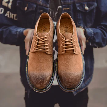 Fashion Men Casual Shoes New Men Flats Lace-up Male Suede Oxfords Men Genuine Leather Shoes zapatillas hombre size 38-46 w5
Fashion Men Casual Shoes New Men Flats Lace-up Male Suede Oxfords Men Genuine Leather Shoes zapatillas hombre size 38-46 w5