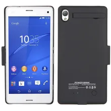 Free Delivery 3200mAh Power Bank Case Removable Backup Battery Charger Cover Back Housing With Stand For Sony Experia Z3