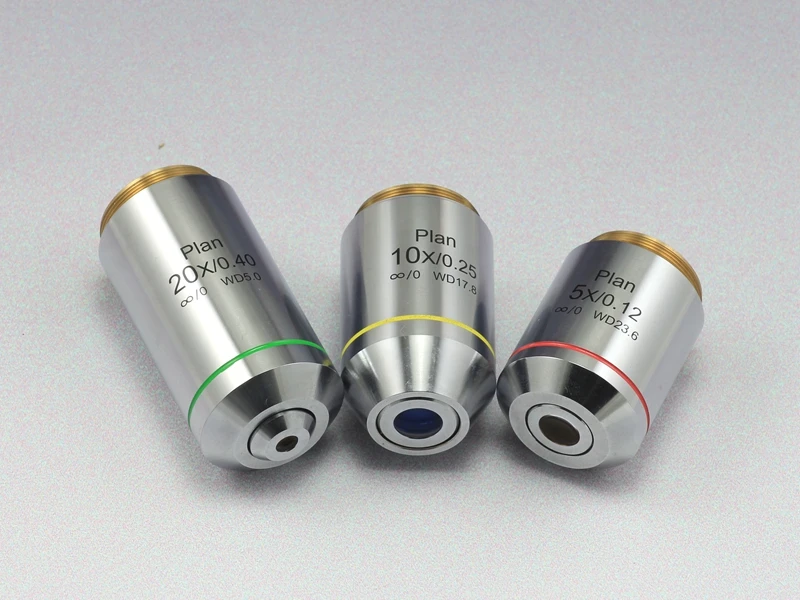 5x 10x 20x Infinity Plan Metallurgical Microscope Objective Lens Long Working Distance 1PC