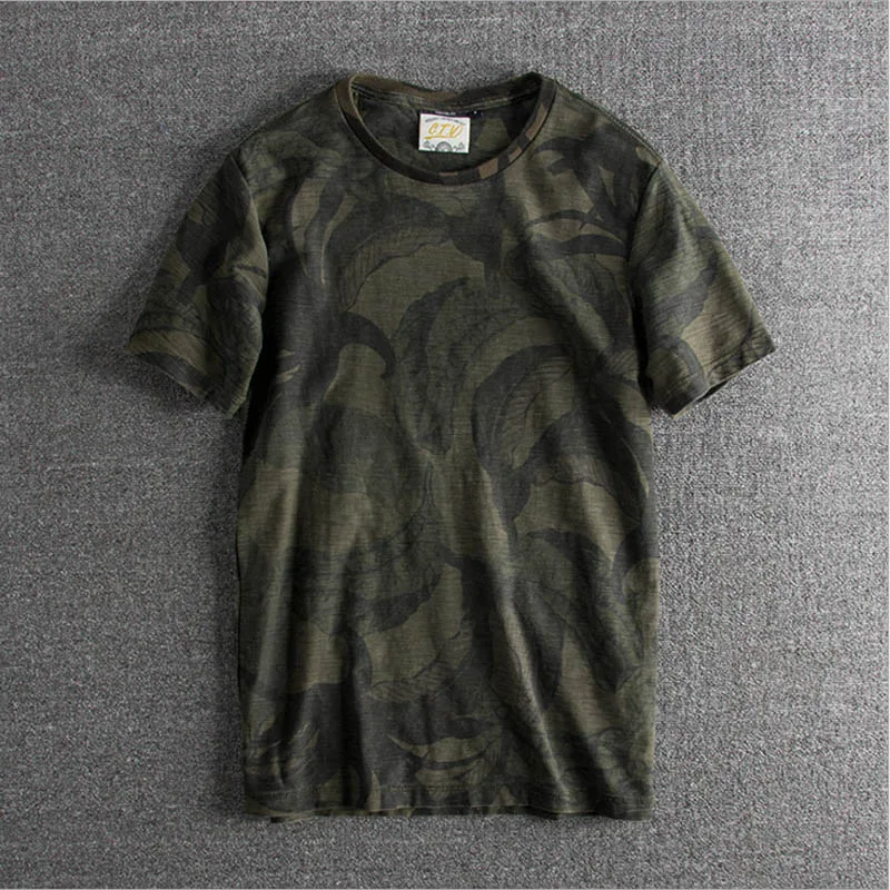 Summer new personality leaf printing European and American leisure foreign trade original single-man short-sleeved T-shirt tops
Summer new personality leaf printing European and American leisure foreign trade original single-man short-sleeved T-shirt tops