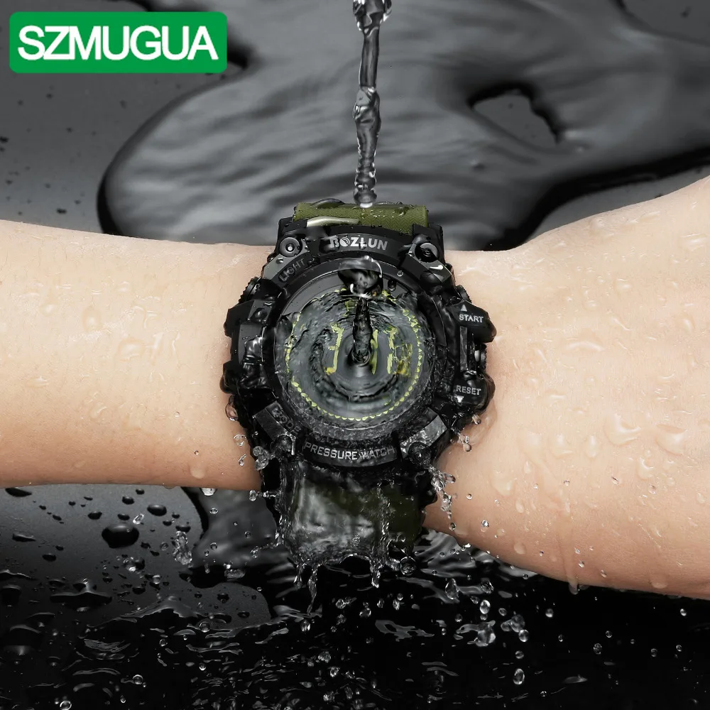 SZMUGUA Outdoor Sport Smart Watch MG02 Men Waterproof Electronic Watch Weather Forecast Pressure Detection Fitness Pedometer
SZMUGUA Outdoor Sport Smart Watch MG02 Men Waterproof Electronic Watch Weather Forecast Pressure Detection Fitness Pedometer
