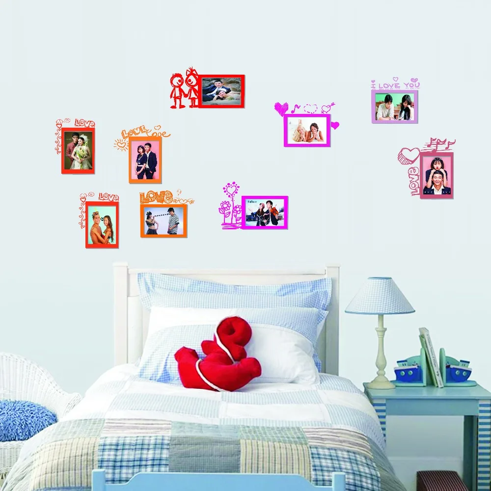 Romantic Love Color 3D Photo Frame Wall Decals PVC Adhesive Family Wall Sticker DIY Art Poster Gifts For Bedroom Home Decor
Romantic Love Color 3D Photo Frame Wall Decals PVC Adhesive Family Wall Sticker DIY Art Poster Gifts For Bedroom Home Decor