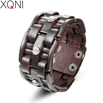 XQNI 2018 Bracelet For Men Uneven Surface Stitching Pattern Leather Bracelet & Bangle Male Accessories Jewelry Father's Day Gift
XQNI 2018 Bracelet For Men Uneven Surface Stitching Pattern Leather Bracelet & Bangle Male Accessories Jewelry Father's Day Gift