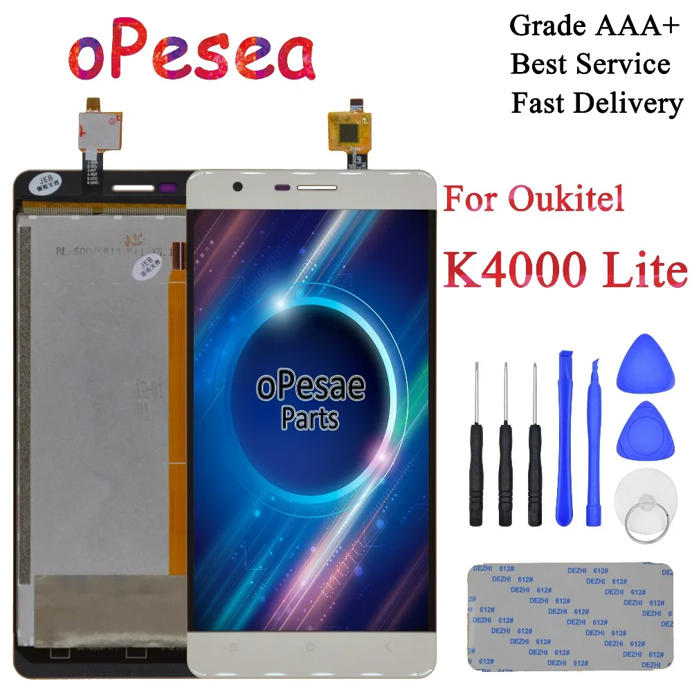 oPesea 5.0'' For Oukitel K4000 Lite LCD Display Panel Touch Screen Digitizer Glass Sensor Assembly Replacement Parts
oPesea 5.0'' For Oukitel K4000 Lite LCD Display Panel Touch Screen Digitizer Glass Sensor Assembly Replacement Parts