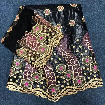 African Lace Fabric Guinea Bazin Riche Fabric Set With 2 Yard French Net Lace For Women 2018 Latest Bazin Riche Getzner H27-1
African Lace Fabric Guinea Bazin Riche Fabric Set With 2 Yard French Net Lace For Women 2018 Latest Bazin Riche Getzner H27-1