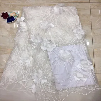 2019 Latest French Net Lace Fabric 3D Flower African Tulle Mesh Lace Fabric High Quality African Lace Fabric White Color
2019 Latest French Net Lace Fabric 3D Flower African Tulle Mesh Lace Fabric High Quality African Lace Fabric White Color