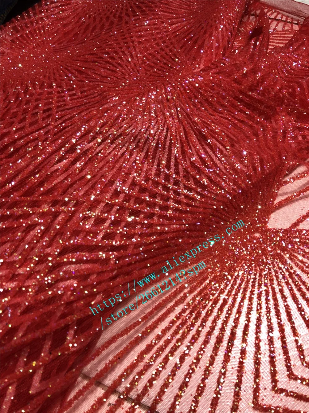 Red color 5yards african nigerian sequins glued glitter lace fabric high quality french net tulle lace fabric for wedding dress
Red color 5yards african nigerian sequins glued glitter lace fabric high quality french net tulle lace fabric for wedding dress