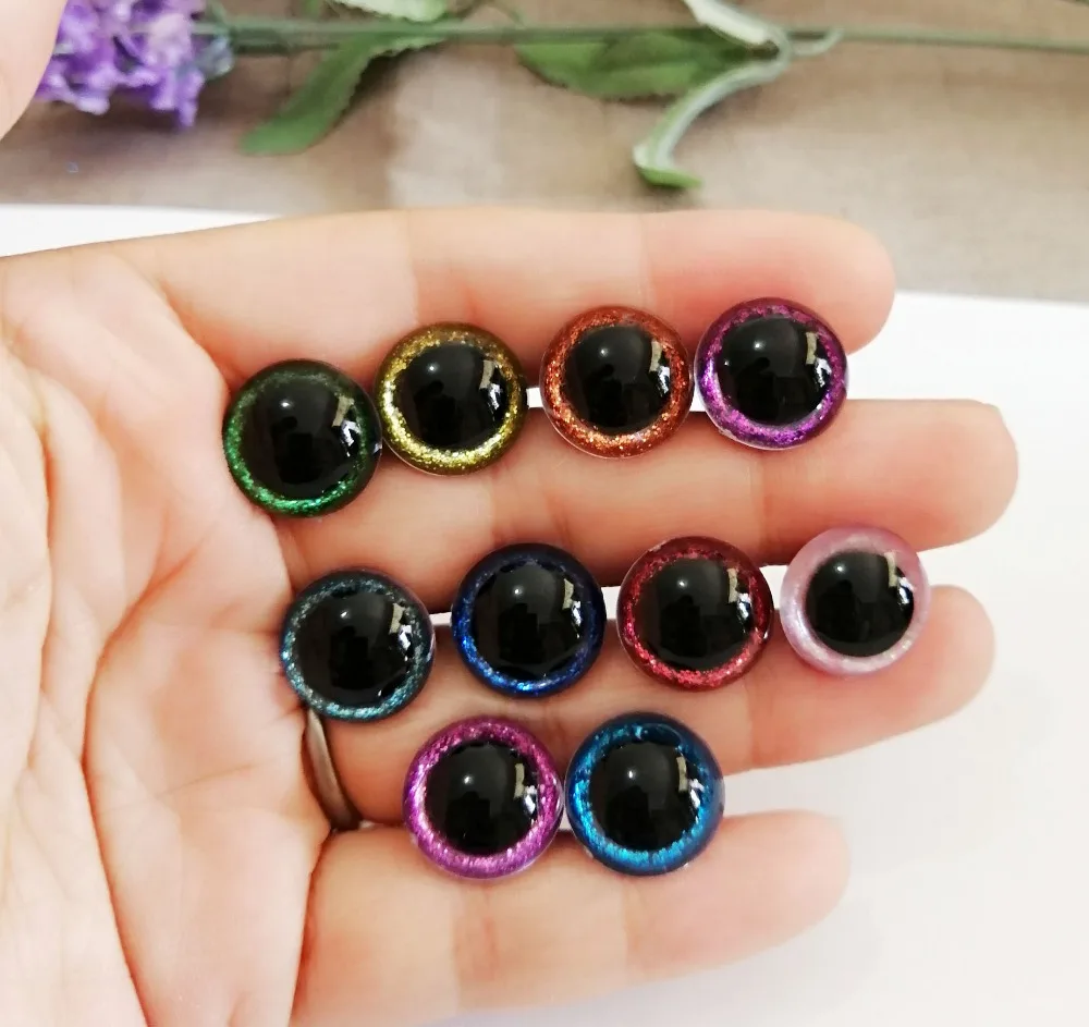 20set/lot 13mm/15mm round plastic clear toy safety eyes + glitter Nonwovens + hard washer for plush doll findings-size option
20set/lot 13mm/15mm round plastic clear toy safety eyes + glitter Nonwovens + hard washer for plush doll findings-size option