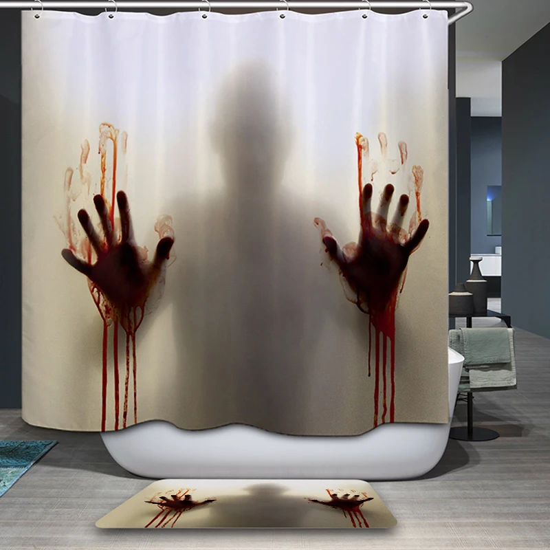 Занавеска для душа из полиэстера водонепроницаемая ткань ванной|shower curtain|bathroom