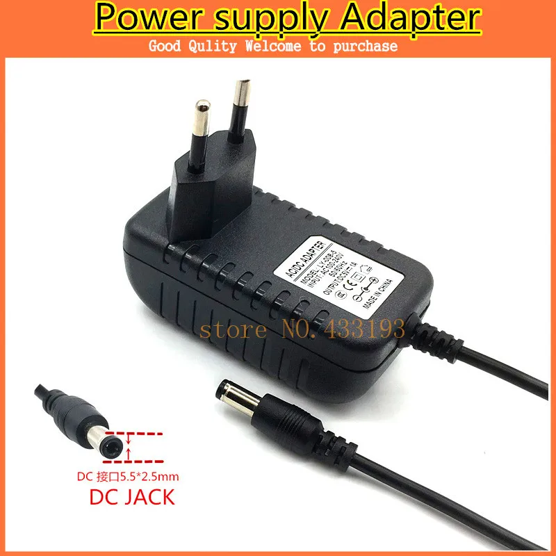 Абсолютно новый 1 шт. 5 мм x 2 EU/UK/US/AU штекер 5V1A AC 100 В/220 В адаптер конвертер DC 1A 1000мА