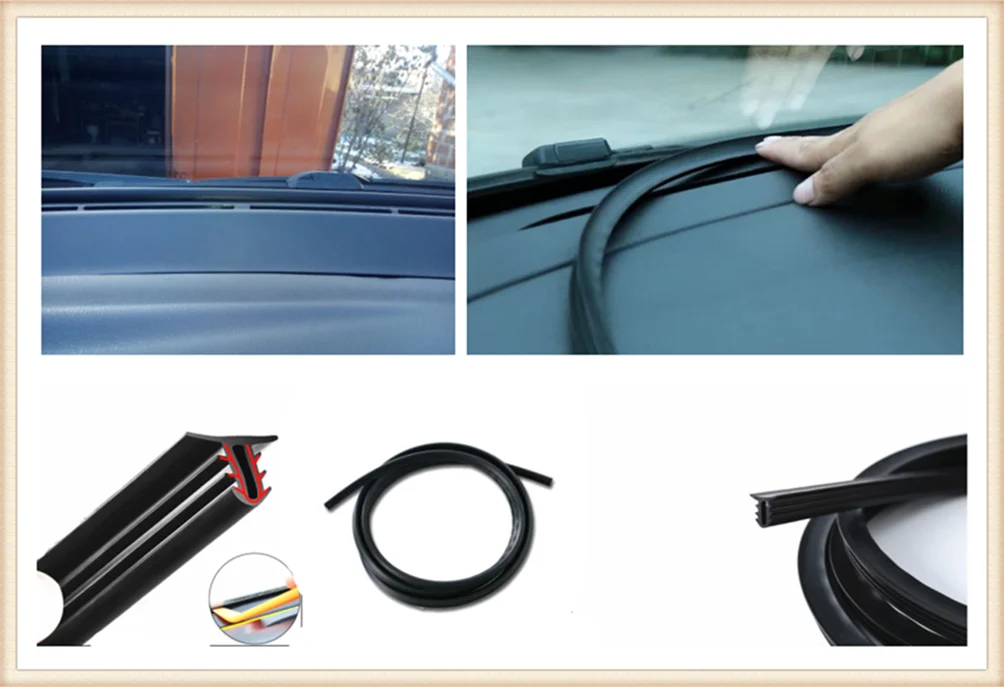 Car shape rubber instrument panel seal strip soundproof and dustproof for Toyota 4Runner Sienna Sequoia Prius GR Camry i-TRIL
Car shape rubber instrument panel seal strip soundproof and dustproof for Toyota 4Runner Sienna Sequoia Prius GR Camry i-TRIL
