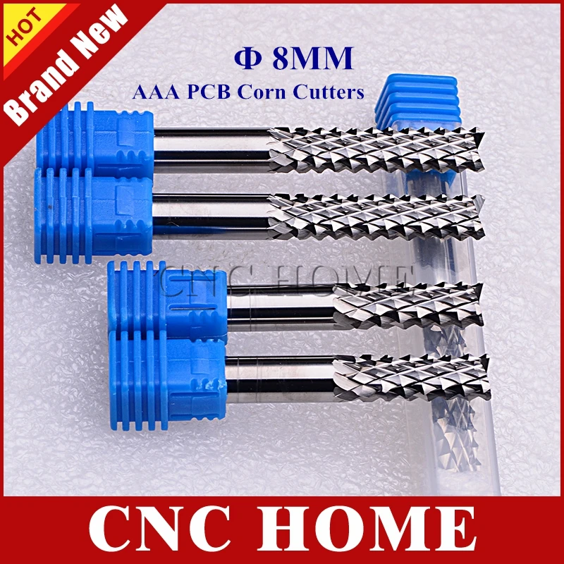1pc 8mm Shank AAA K66 Carbide Teeth End Mill, PCB Corn Cutter CNC Router Bits Tools, Printed Circuit Board Cutter on Fiber Glass
1pc 8mm Shank AAA K66 Carbide Teeth End Mill, PCB Corn Cutter CNC Router Bits Tools, Printed Circuit Board Cutter on Fiber Glass
