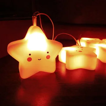 Cute Stars String lights Battery 10 LED Lamp Fairy Lights Star String Decoration Light For Party Wedding Warm Light
Cute Stars String lights Battery 10 LED Lamp Fairy Lights Star String Decoration Light For Party Wedding Warm Light