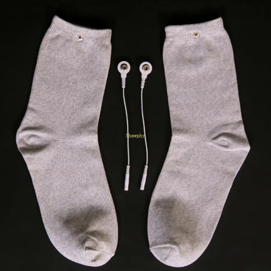 Free Size Conductive fiber TENS/EMS electrode Socks Reflexology for physical therapy Massage Socks+2 pcs cable
Free Size Conductive fiber TENS/EMS electrode Socks Reflexology for physical therapy Massage Socks+2 pcs cable