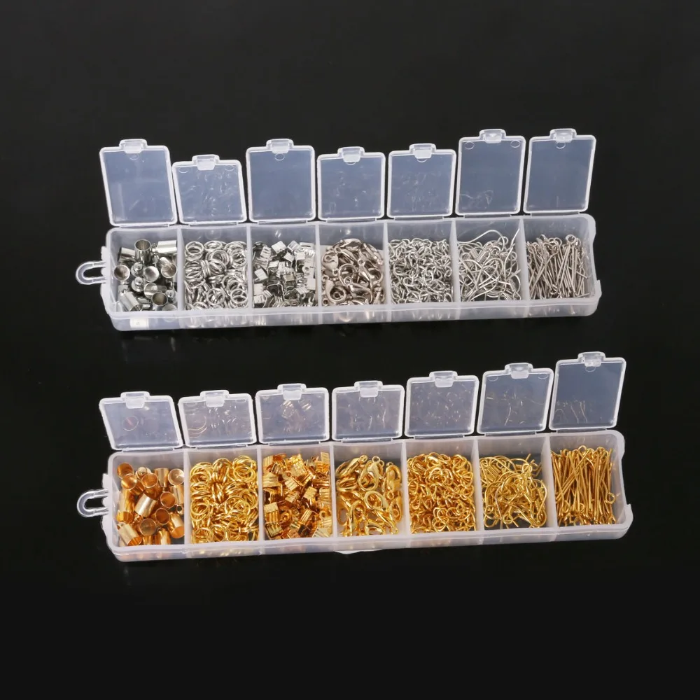 300pcs/set, Mixed Jewelry Findings Kit Gold/Rhodium Accessories (Jump Ring,End Cap,Clasp,Chain,Hook, Pin)DIY for Jewelry Making
300pcs/set, Mixed Jewelry Findings Kit Gold/Rhodium Accessories (Jump Ring,End Cap,Clasp,Chain,Hook, Pin)DIY for Jewelry Making