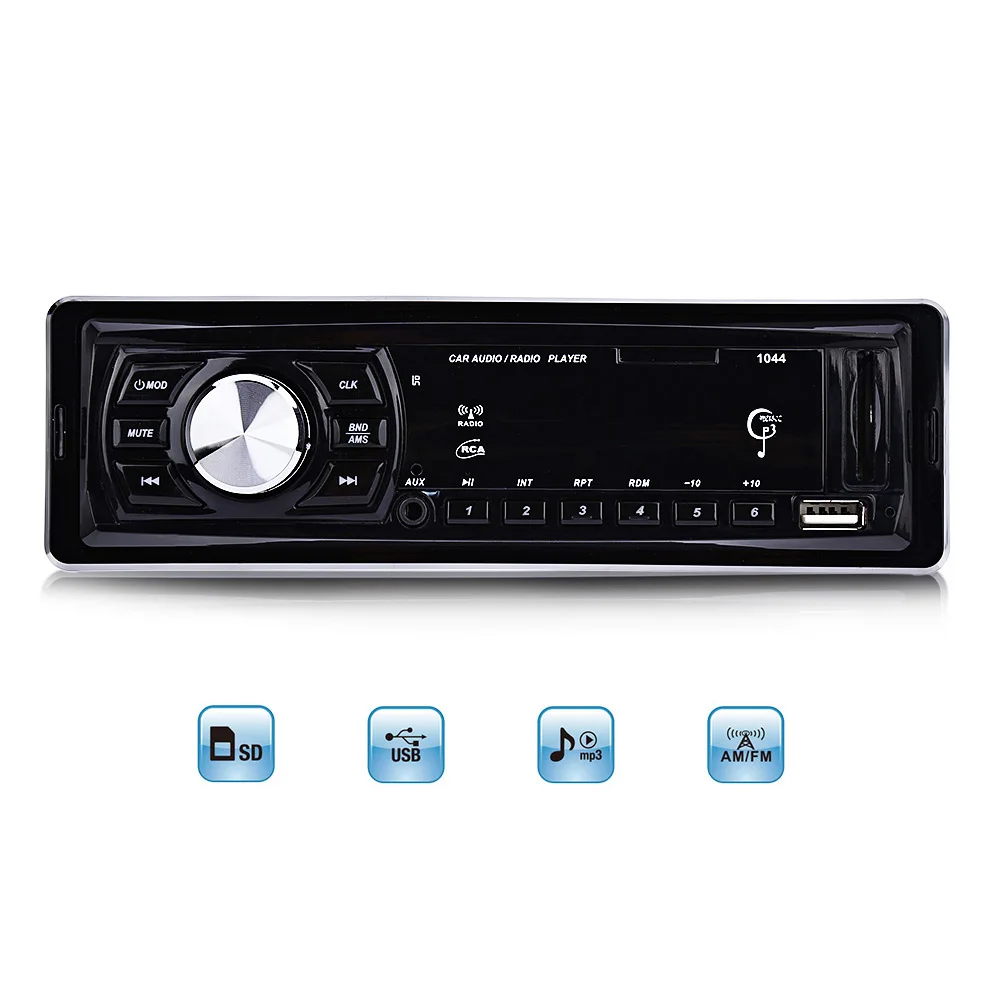 Universal 1 Din Auto Car Radio Audio Stereo MP3 Player Single Din FM Autoradio Support USB SD with Remote Control
Universal 1 Din Auto Car Radio Audio Stereo MP3 Player Single Din FM Autoradio Support USB SD with Remote Control