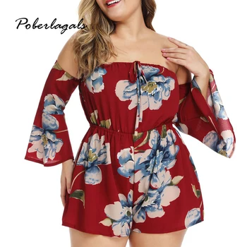 Jumpsuit rompers womens Fashion sexy off shoulder trumpet sleeve printed jumpsuit Classic flower long sleeved bodysuit jumpsuit
Jumpsuit rompers womens Fashion sexy off shoulder trumpet sleeve printed jumpsuit Classic flower long sleeved bodysuit jumpsuit
