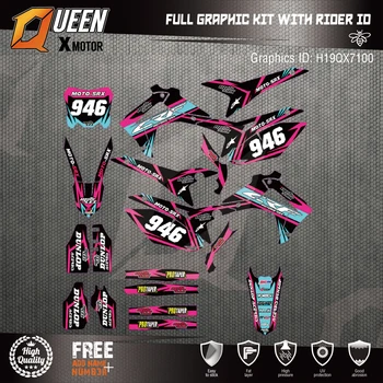 Queen-X Custom Team Graphics Backgrounds Decals 3M Stickers Kit For Honda CRF250R 2014-2017 450R 2013-2016 100
Queen-X Custom Team Graphics Backgrounds Decals 3M Stickers Kit For Honda CRF250R 2014-2017 450R 2013-2016 100