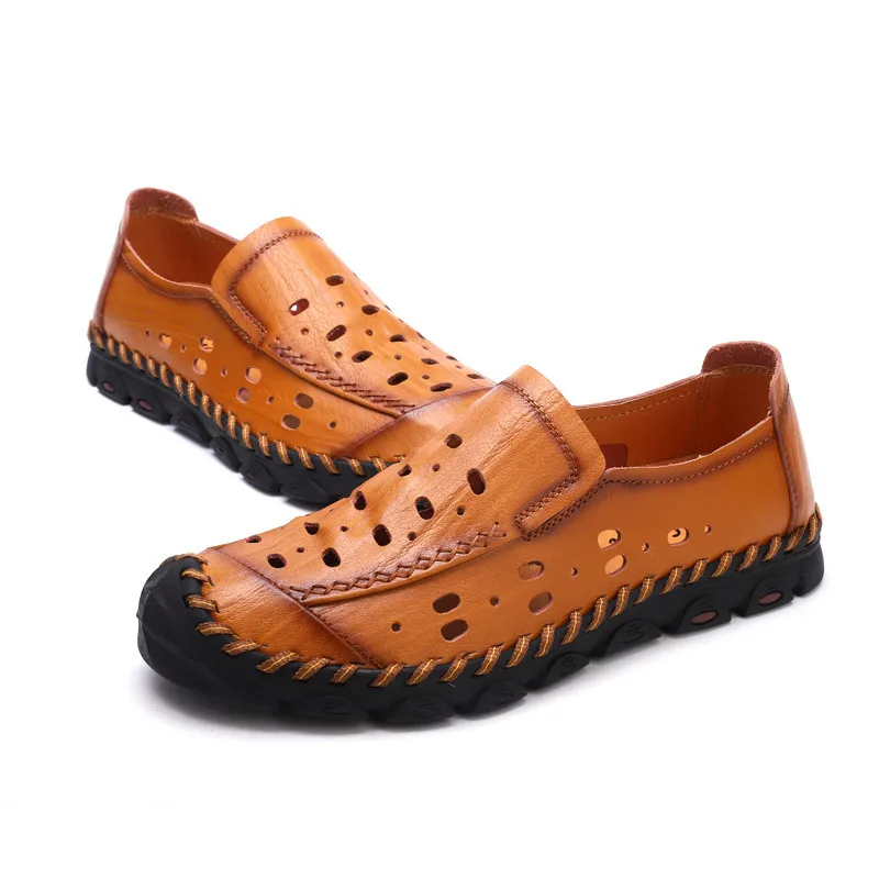 Leather Men's Sandals, Leisure And Non-skid Hollow Shoes 2019 New Summer Personality Outwear Beach Shoes 38-45
Leather Men's Sandals, Leisure And Non-skid Hollow Shoes 2019 New Summer Personality Outwear Beach Shoes 38-45
