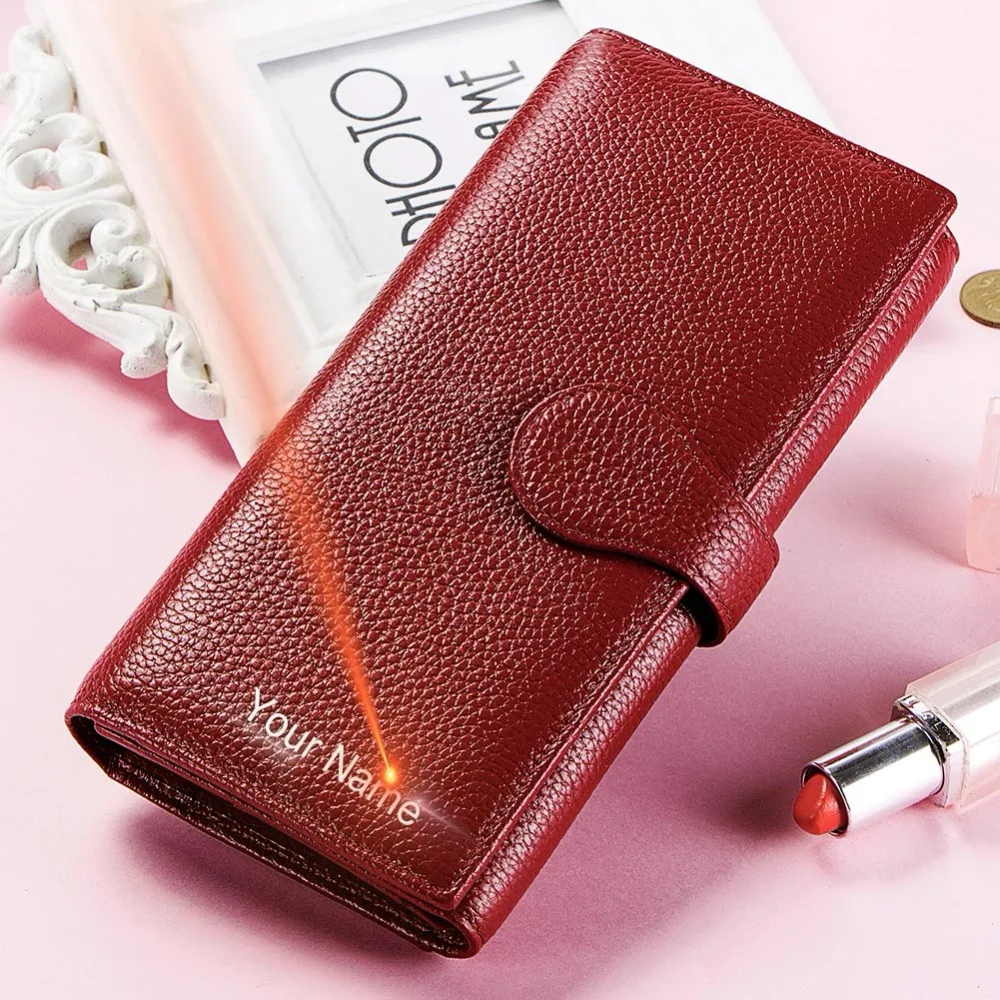 KAVIS Genuine Leather Free Engraving Women Wallet Purse Coin Female Portomonee Walet Lady Long Handy Money Card Holder For Gifts
KAVIS Genuine Leather Free Engraving Women Wallet Purse Coin Female Portomonee Walet Lady Long Handy Money Card Holder For Gifts