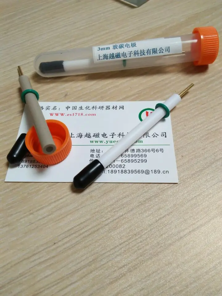3mm glass carbon electrode imported glass carbon electrode PEEK or PTFE material quality warranty 1 years
3mm glass carbon electrode imported glass carbon electrode PEEK or PTFE material quality warranty 1 years
