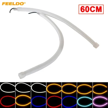FEELDO 8Pcs 60cm Daytime Running Light Universial Flexible Soft Tube Guide Car LED Strip 7-Dual Color Turn Signal Light #AM4767
FEELDO 8Pcs 60cm Daytime Running Light Universial Flexible Soft Tube Guide Car LED Strip 7-Dual Color Turn Signal Light #AM4767