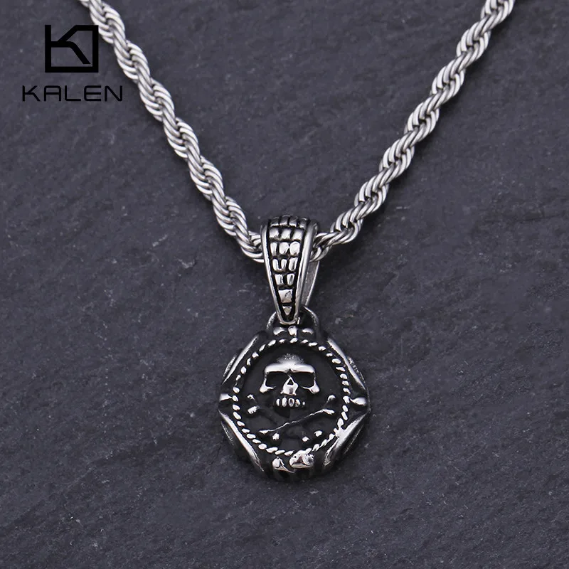 Punk Viking Skull Pendant Necklace For Men Stainless Steel Gothic Skeleton Chain Necklace Biker Homme Jewelry
Punk Viking Skull Pendant Necklace For Men Stainless Steel Gothic Skeleton Chain Necklace Biker Homme Jewelry