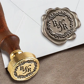 Personalized Monogram 2-Initial Custom Wax Seal Stamp 1" Die- #3381 Times Roman Font Duogram with Decorative Border
Personalized Monogram 2-Initial Custom Wax Seal Stamp 1" Die- #3381 Times Roman Font Duogram with Decorative Border