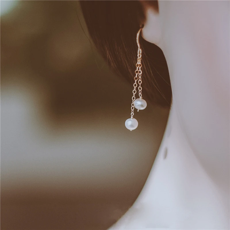 Customize Natural Pearl Tassel Earring Gold Filled Handmade oorbellen Vintage Party Jewelry Not Fade Pendientes Boucle d'oreille
Customize Natural Pearl Tassel Earring Gold Filled Handmade oorbellen Vintage Party Jewelry Not Fade Pendientes Boucle d'oreille