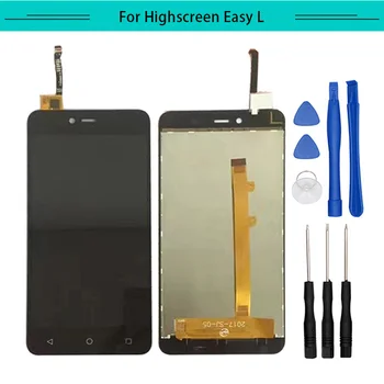 

Tested 3pcs For highscreen easy L Full LCD Display Assembly Complete with touch Screen Replacement glass digitizer Free Shipping