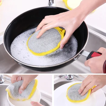1Pcs Round Double-sided Sponge Dish Pan Washing Cleaning Kitchen Accessories Creative Wash Towel Wipe Wiping Non-stick Oil Cloth
1Pcs Round Double-sided Sponge Dish Pan Washing Cleaning Kitchen Accessories Creative Wash Towel Wipe Wiping Non-stick Oil Cloth