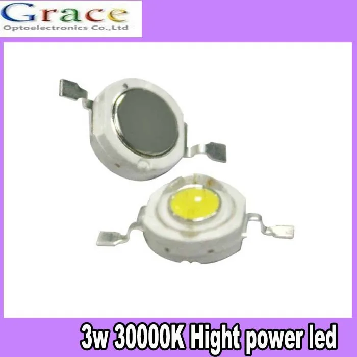 10PCS 3W High Power Cold White LED Light Emitter 30000K free shipping | Освещение