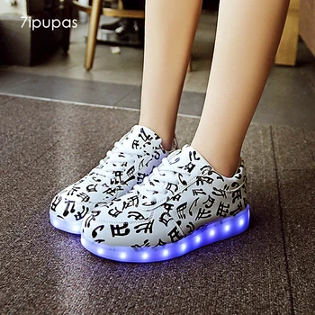 7ipupas Music Notation Street Led light shoes for boys girls kids Family Party&walking USB Charge Fluorescent Luminous sneakers
7ipupas Music Notation Street Led light shoes for boys girls kids Family Party&walking USB Charge Fluorescent Luminous sneakers